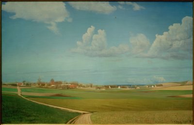 Blick auf den Ort Melby von Laurits Andersen Ring